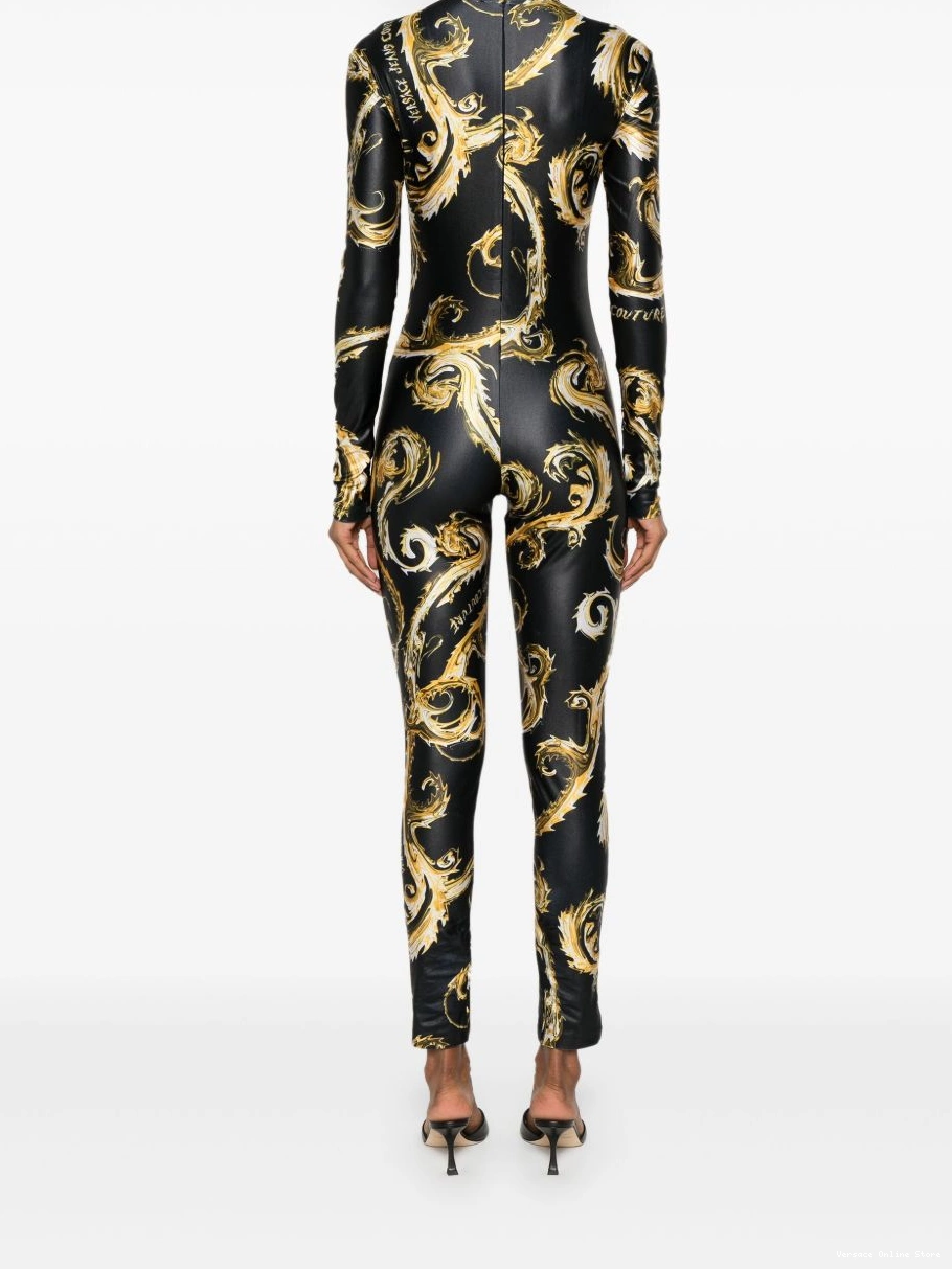 Affordable Chromo Women Couture jumpsuit Versace Jeans Couture-print 0713